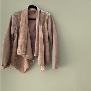 BlankNYC faux  vegan leather suede jacket EUC